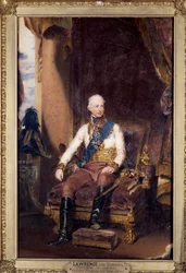 Portrait of Francois I, emperor of Austria, last emperor of Germany under the name of Francois II. Painting by Thomas Lawrence