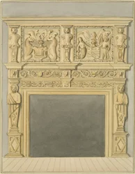 Chimneypiece Dated 1632, at 128 Redcliffe Street