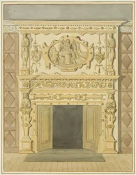 Chimneypiece in the Law Library