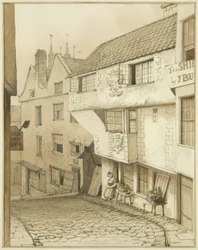Lower End of Steep Street, with house