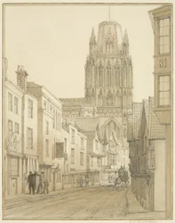 North view of St Mary Redcliffe Church seen from Redcliffe Street