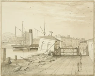 Subsidence of Toll House, on Prince Street Bridge, 1828
