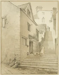 The steps connecting Griffin Lane and Church Lane