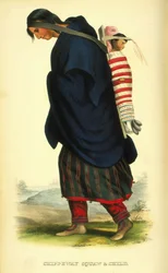 Chippeway squaw and child, 1848