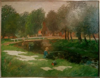 Laundry Bleaching by the Canal
