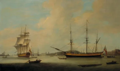 The U.S. Ship Granville off Deptford
