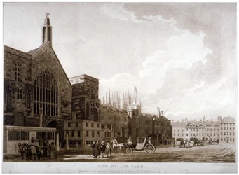 New Palace Yard and the entrance to Westminster Hall, London