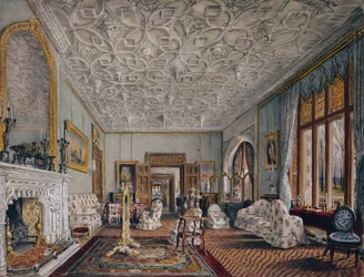 Drawing Room in the Gothic Style