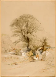 Landscape Lane with Horseman
