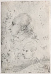 Studies of Heads (detail)