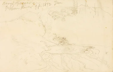 Beryl Geyser on Gibbon River, Yellowstone Park
