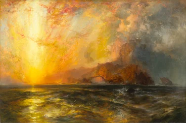 Fiercely the Red Sun Descending Burned His Way along the Heavens