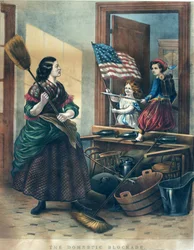Domestic Blockade, satirical print on the Union blockade