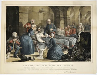 The Great Military Hospital at Scutari, printed by Stannard und Dixon, 24 February 1855