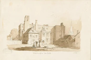 The Old Hall (sepia drawing)