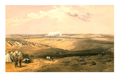Distant View of Lord Raglans Headquarters before Sebastopol