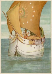 Perseus and his bride sailing to Seriphos