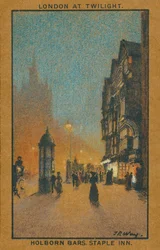 London at Twilight: Holborn Bars, Staple Inn