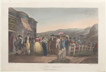 The Terrace, from Poetical Sketches of Scarborough, 1813