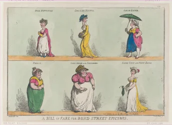 A Bill of Fare for Bond Street Epicures!!