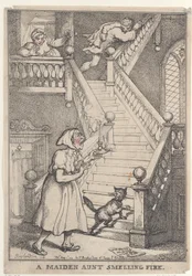A Maiden Aunt Smelling Fire