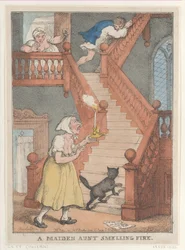 A Maiden Aunt Smelling Fire