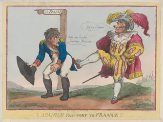 A Spanish Pass-Port to France!!, September 12, 1808