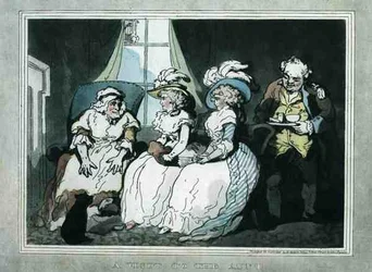 "A Visit to the Aunt", aquatinted by Francis Jukes, pub. by E. Jackson