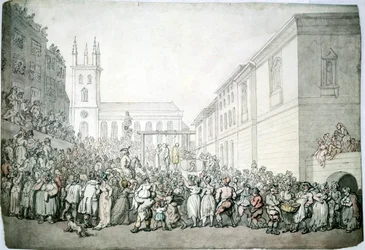 A public execution at Newgate, London