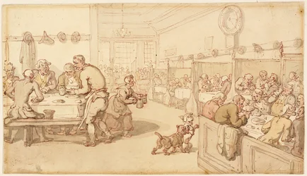 At an Old English Eating House