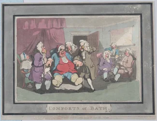 Comforts of Bath, Plate 1, January 6, 1798