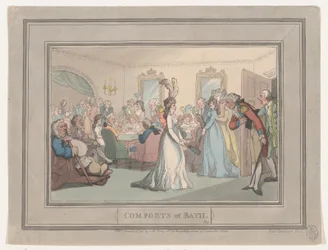 Comforts of Bath, Plate 8, January 6, 1798