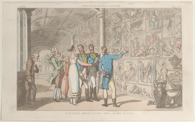Don Luigi Meets Donna Anna in the Museum, from Naples and the Campagna Felice, June 1, 1815