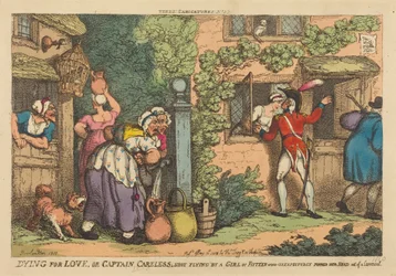 Dying for Love, or Captain Careless Shot Flying by a Girl of Fifteen, who Unexpectedly Popped her Head out of a Casement