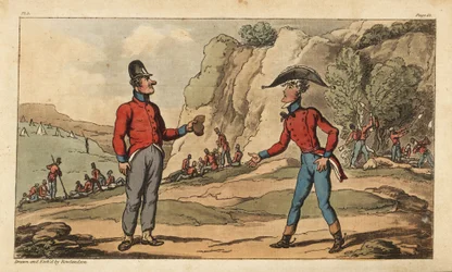 Ensign Johnny Newcome and His Subaltern on Half Rations after the Battle of Salamanca