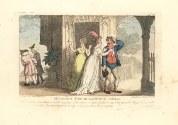 Fashionable woman sending a verbal message via a fool