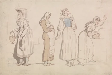 Four Women at a Well in Rome