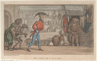 Johnny Newcome Going to Lay in Stock, from The Military Adventures of Johnny Newcome, 1815