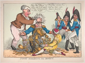 Junot Disgorging His Booty, October 17, 1808