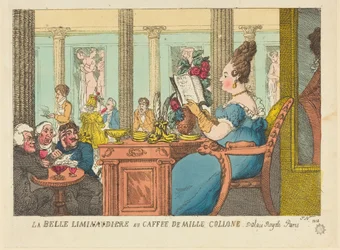 The Beautiful Lemonade Seller at the Cafe of the Thousand Columns, Palais Royal, Paris