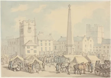 Market Day at Richmond in Yorkshire