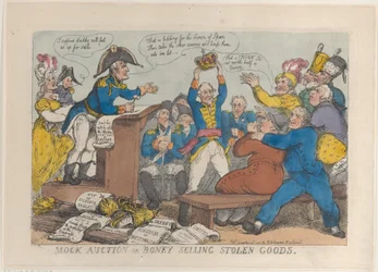 Mock Auction or Boney Selling Stolen Goods, December 25, 1813