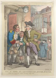 Not at Home, or a Disappointed Dinner Hunter, June 13, 1823