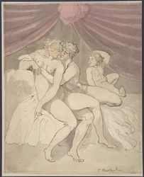 Nude Couple Embracing