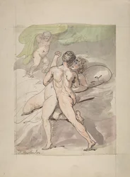Nude Couple Embracing