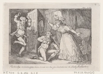 Partridge Interrupts Tom Jones in his Protestations to Lady Bellaston, from The History of Tom Jones