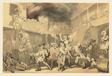 Peregrine Rescuing Emilia from the Inn Fire