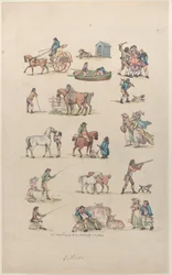Plate 1, Outlines of Figures, Landscapes and Cattle for the Use of Learners, March 8, 1790
