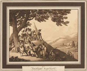 Soldiers Marching, c.1798