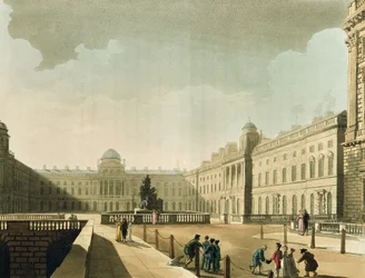 Somerset House, the Strand from Ackermann